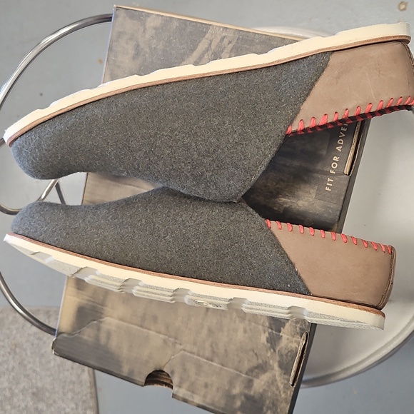 Chaco Dark Olivel Wool Slip-On Footwear - Picture 4 of 7